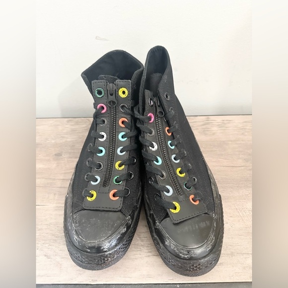 Converse Chuck 70 Zip Black Electric Aqua size 9 converse black casual Y2K - Picture 2 of 7